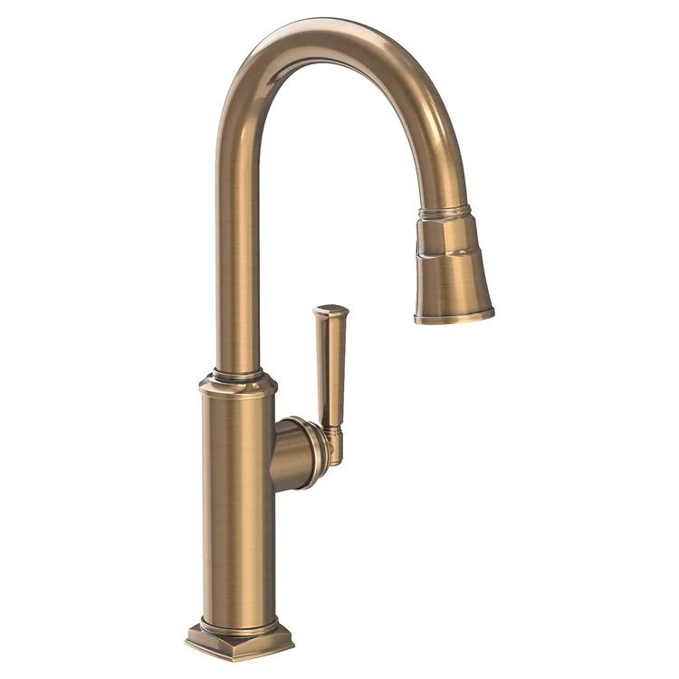 Kitchen Faucet Zemora 1 Lever ADA Antique Nickel Pull Down Spout Height 10-4/9 Inch 1.8 Gallons per Minute - Frankwebs