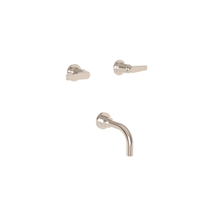 Tub Filler Trim Dorrance Wall Mount 2 Lever Polished Chrome ADA 7-7/8 Inch Spread - Frankwebs