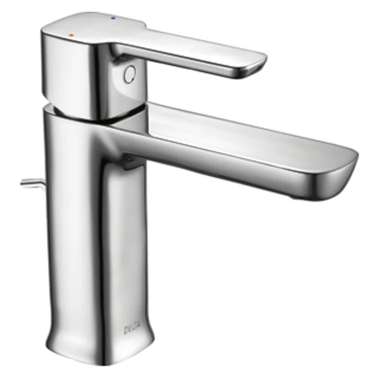 Lavatory Faucet Modern Project Pack 4 Inch Spread 1 Lever ADA WaterSense Chrome 1.2 Gallons per Minute 50/50 Pop-up - Frankwebs