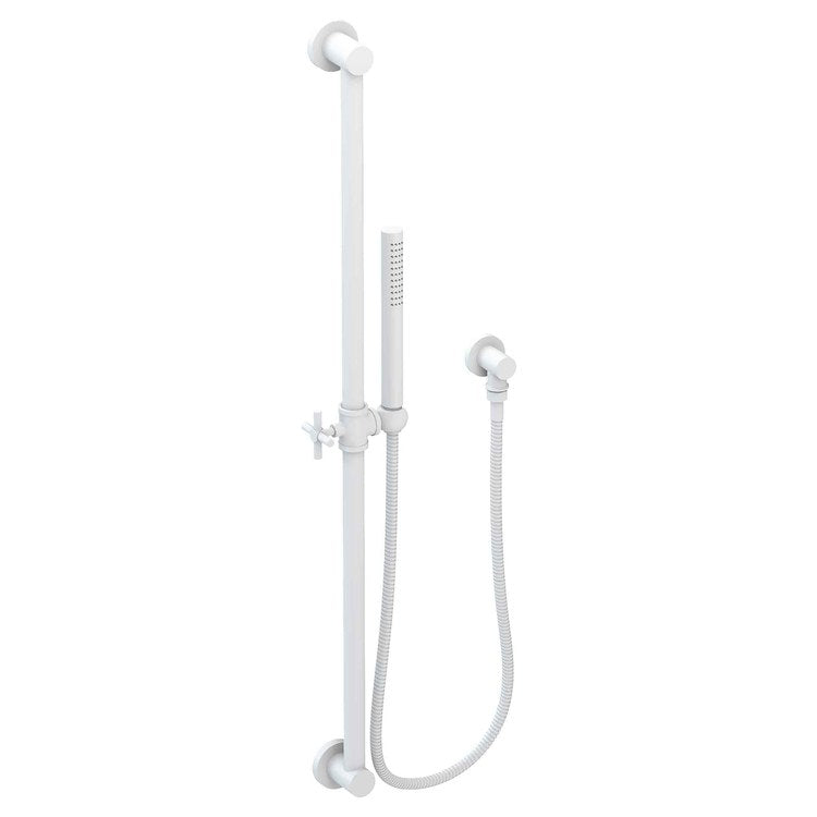Handshower Set Tub and Shower Slidebar with Cross Handle Polished Gold PVD 1 Function 1.8 Gallons per Minute - Frankwebs