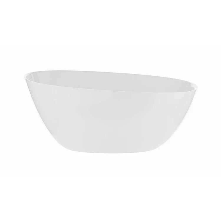 Air Tub Walker 61.75 x 27 Inch Freestanding Off-Center Drain Gloss White Oval - Frankwebs