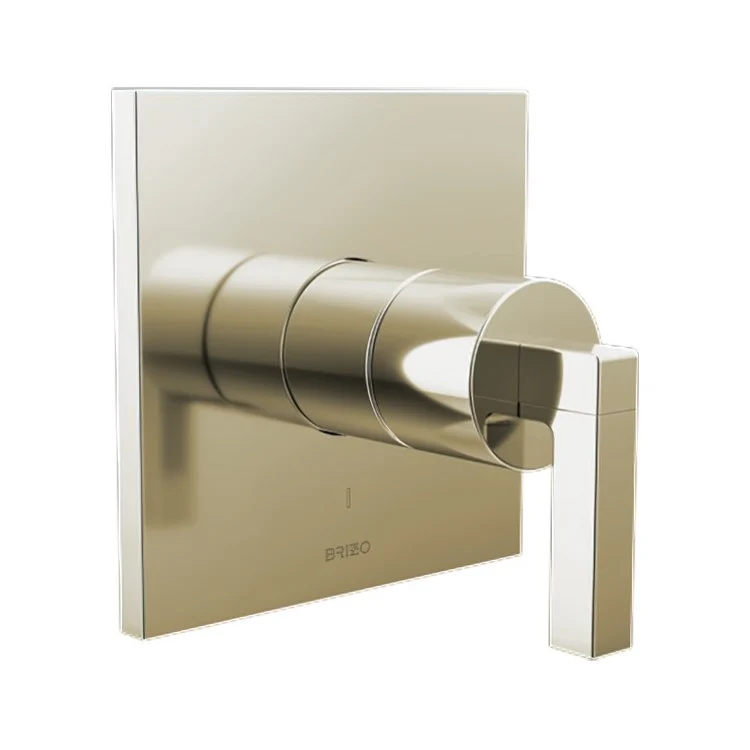 Pressure Balance Valve Trim Frank Lloyd Wright Square Less Handle Brilliance Polished Nickel ADA - Frankwebs