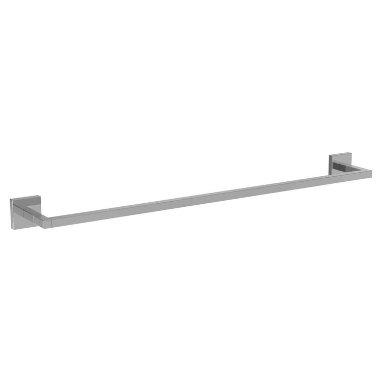 Towel Bar Cube 2 24 Inch Square Plate Flat Black Brass 3-1/4 Inch - Frankwebs