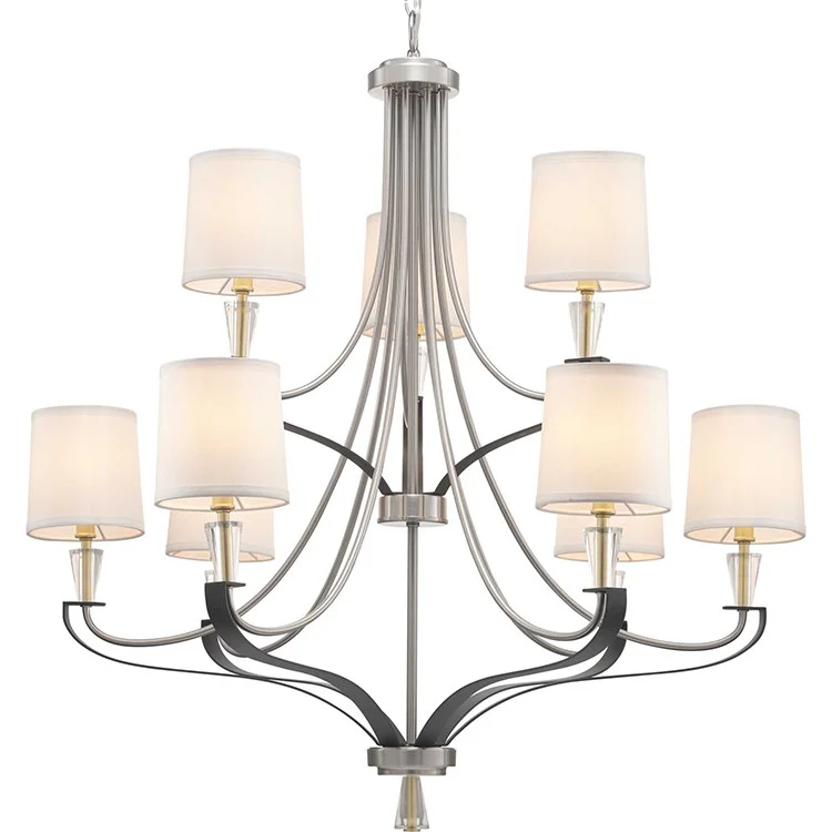 Nealy Nine-Light Two-Tier Chandelier - Frankwebs