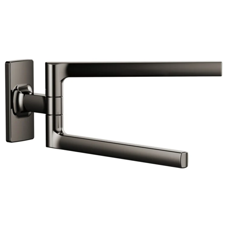 Towel Bar Kintsu 8 Inch Mini Pivoting Brilliance Luxe Nickel Metal 3-11/16 Inch - Frankwebs