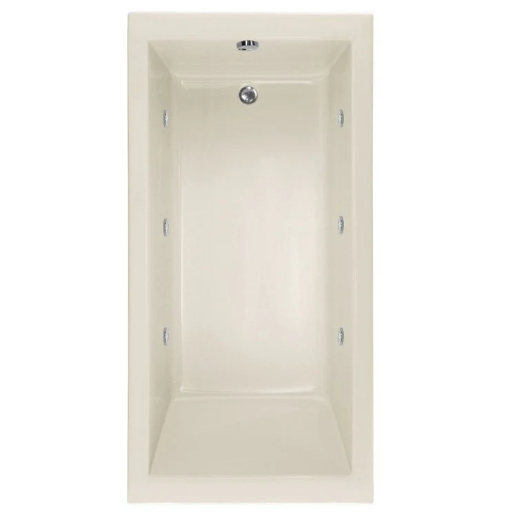 Combination Tub Designer Collection Lacey 63 x 28 x 20 Inch Drop-In End Drain Bone Rectangle - Frankwebs