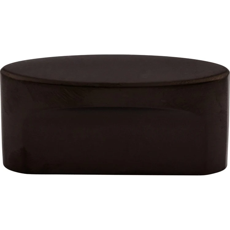 Knob Sanctuary Oval Flat Black Zinc Alloy 2-1/4 Inch - Frankwebs