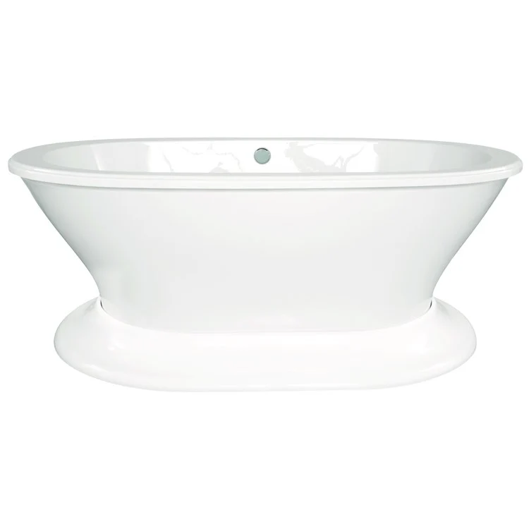 Soaking Tub Designer Collection Sophia 70 x 40 Inch Freestanding Tub Only End Bone Acrylic - Frankwebs