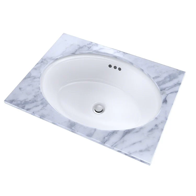Lavatory Sink Dartmouth Undercounter 19-1/4 x 14-7/8 Inch Oval ADA Cotton - Frankwebs