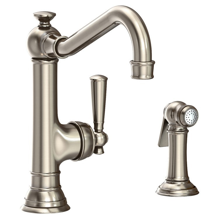 Jacobean Single Handle Kitchen Faucet with Side Sprayer - Frankwebs