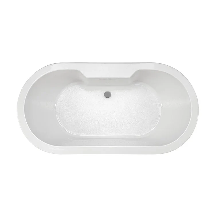 Soaking Tub New Yorker 10 71.75 x 35.5 Inch Freestanding Faucet Deck Center Biscuit Acrylic CXL 83 Gallons 23-1/4 Inch - Frankwebs