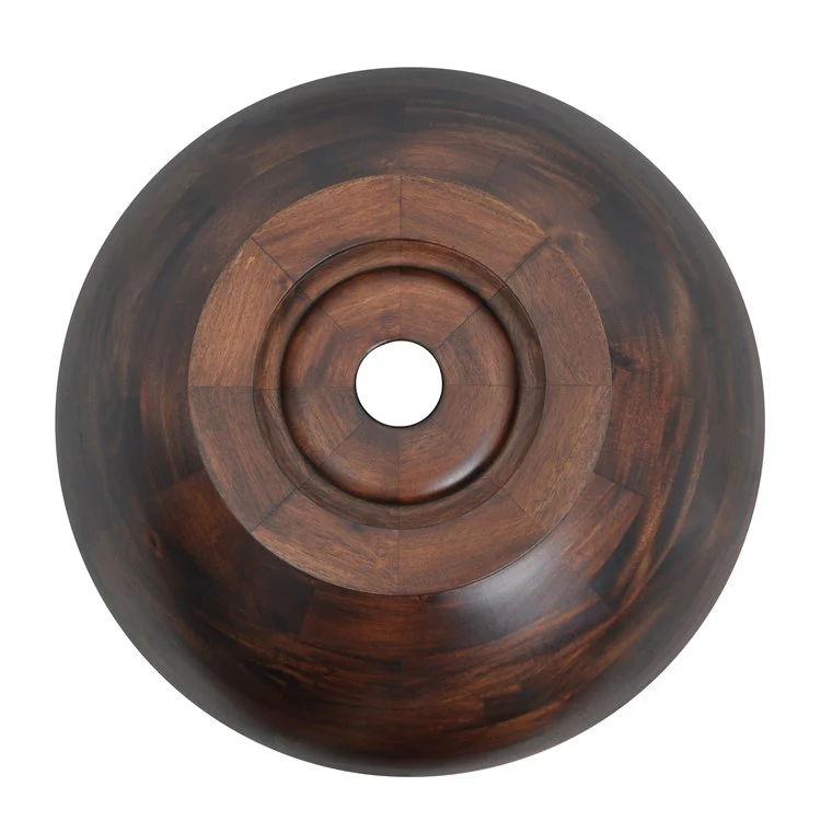 Vessel Manza Round 15-3/4 Inch Mahogany - Frankwebs