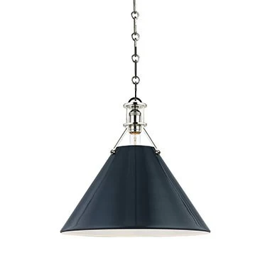 Painted No.2 Single-Light Large Pendant by Mark D. Sikes - Frankwebs