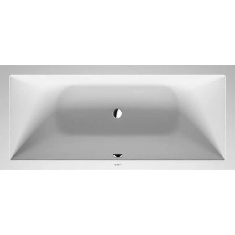 Soaking Tub DuraSquare Drop-In with 2 Backrest Slopes Center Drain White DuraSolid Rectangle 70-7/8 Inch - Frankwebs