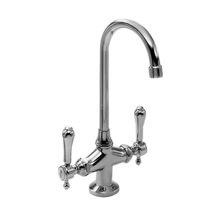 Bar Faucet Chesterfield 2 Lever ADA Satin Bronze PVD Spout Height 10 Inch - Frankwebs