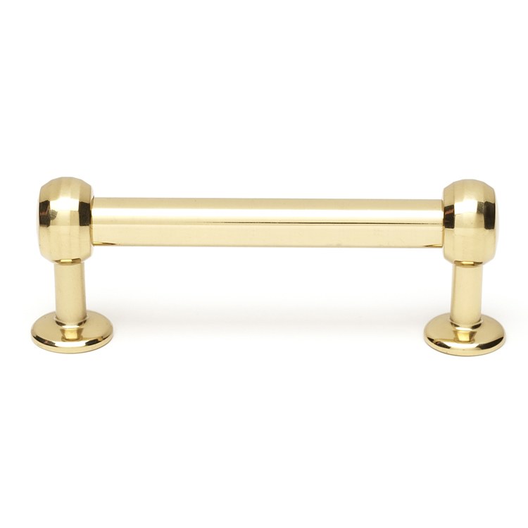 Pull Collection II Polished Brass 3 Inch 3-3/4 Inch 1-3/8 Inch - Frankwebs