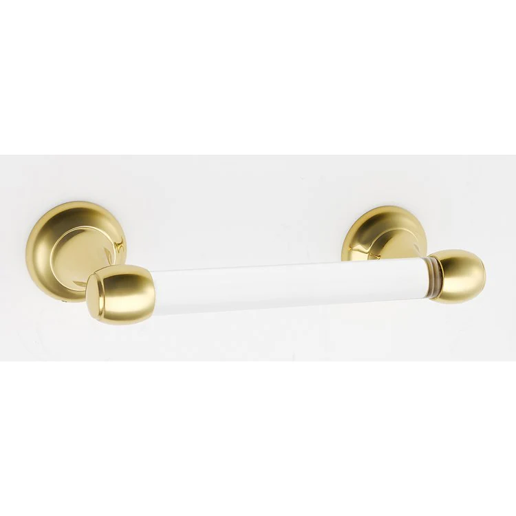 Toilet Paper Holder Royale Acrylic Bath Swing Unlacquered Brass 6-1/4 Inch 3-1/8 Inch Wall Mount - Frankwebs