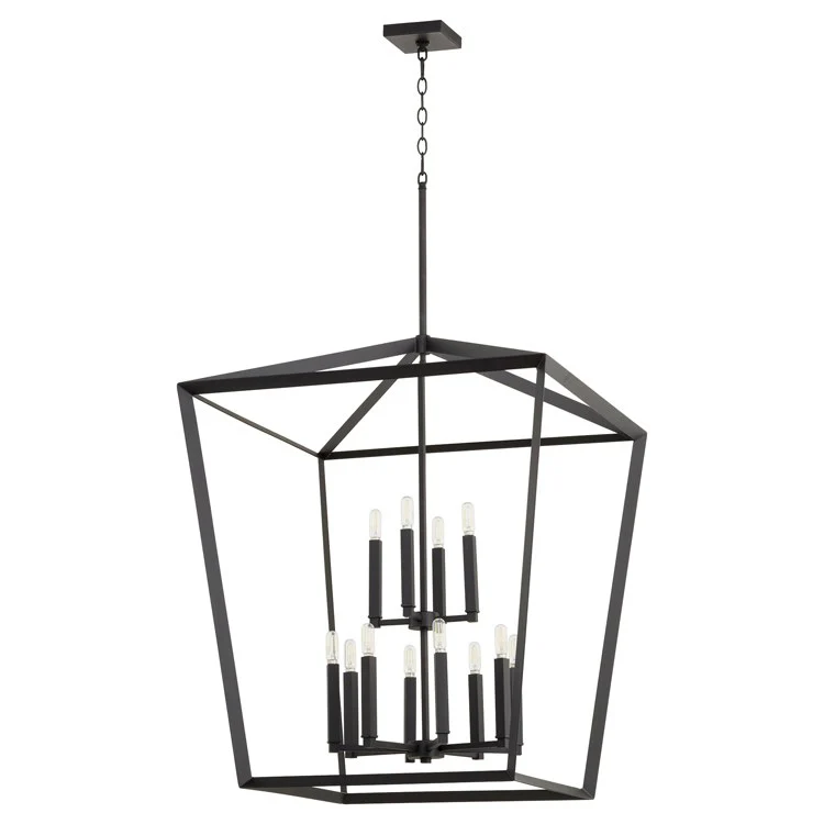 Manor Twelve-Light Two-Tier Entry Pendant - Frankwebs