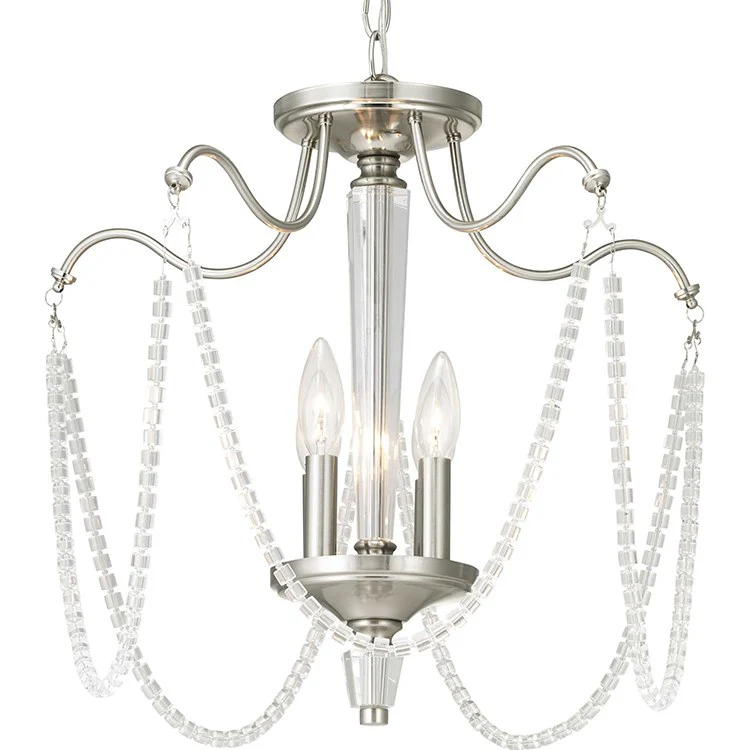 Stratham Four-Light Convertible Semi-Flush Mount Ceiling Fixture/Pendant - Frankwebs
