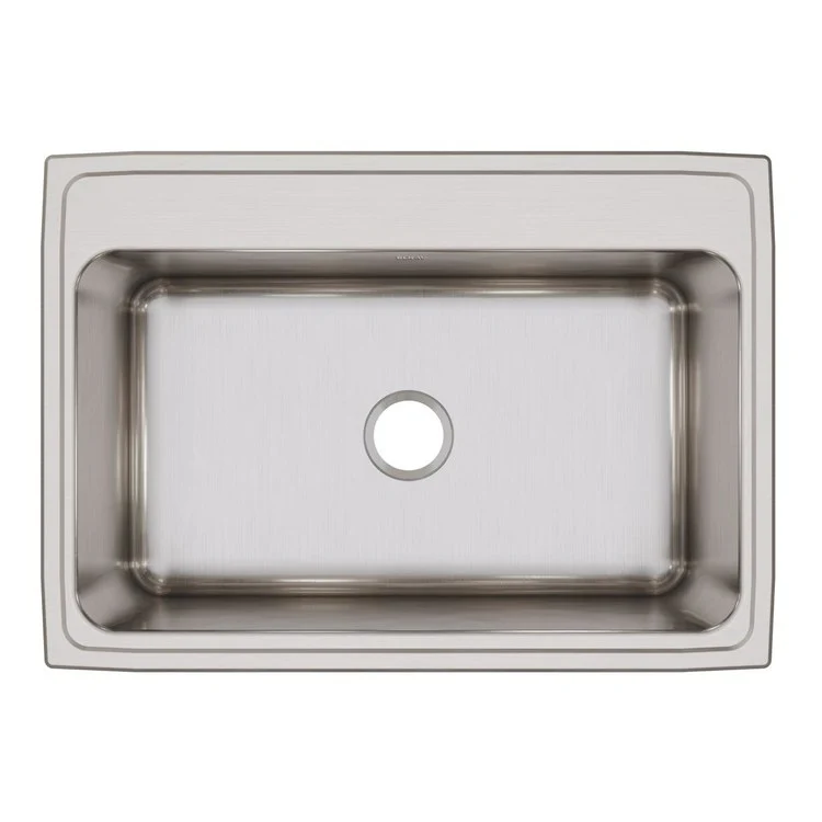 Kitchen Sink Lustertone Classic 31 x 22 Inch Single Bowl Lustrous Satin Drop-In 11-5/8 Inch - Frankwebs