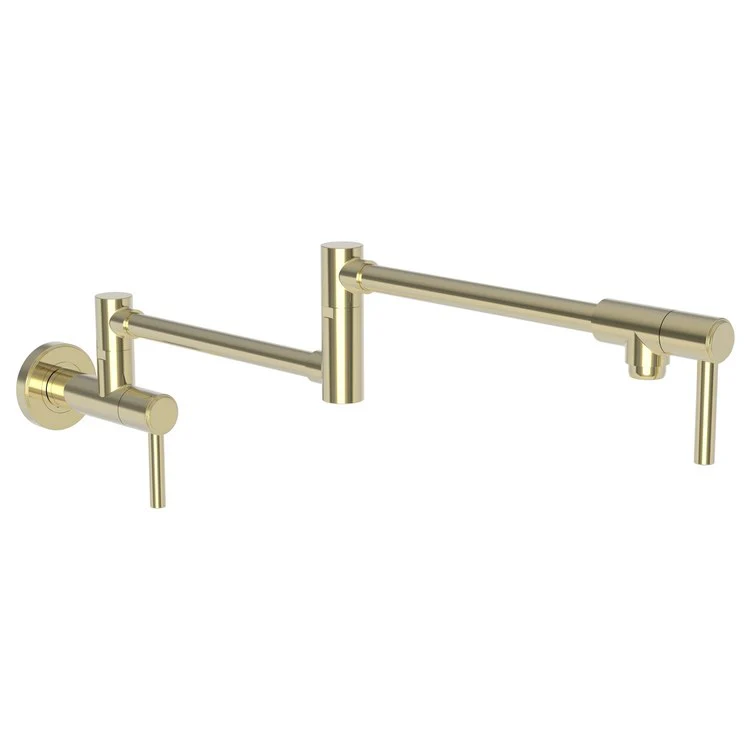 Pot Filler Seager Wall Mount 2 Lever ADA Forever Brass PVD - Frankwebs