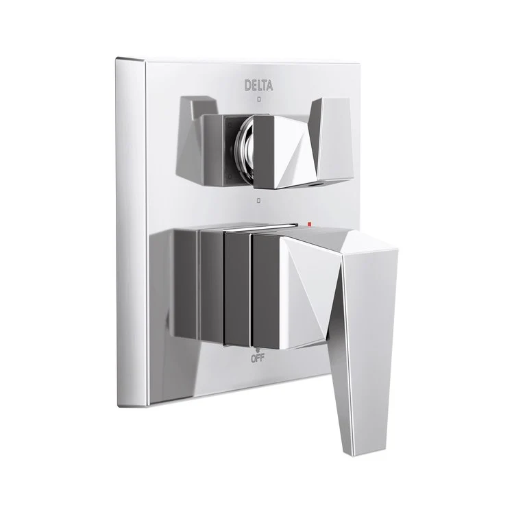 Valve Trim Trillian 14 with 6 Setting Diverter Lumicoat Black Stainless 7 Inch - Frankwebs