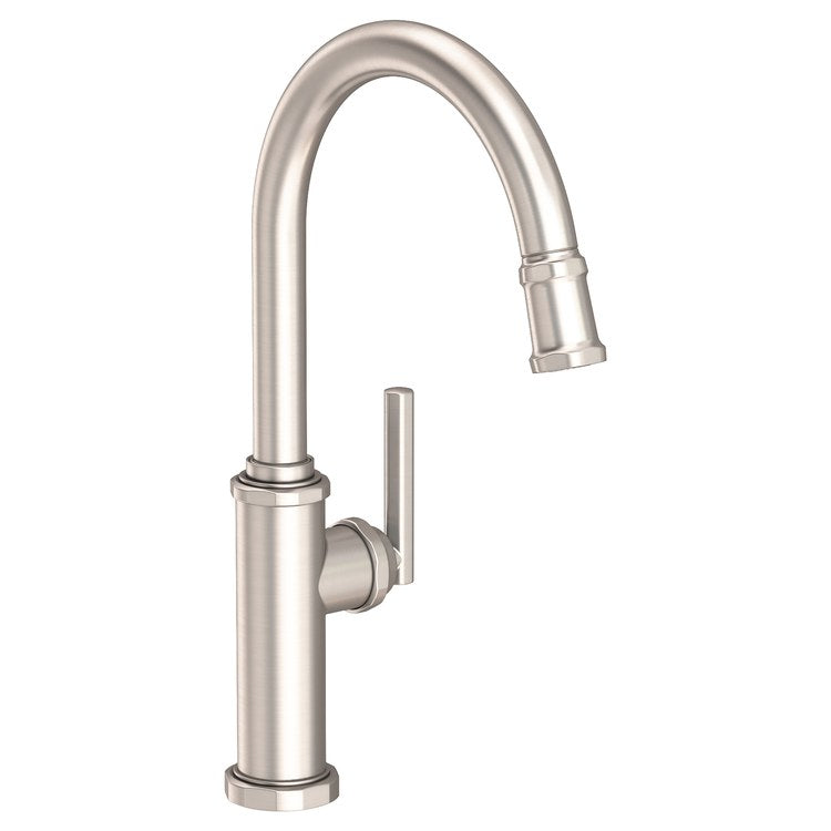 Kitchen Faucet Heaney 1 Lever ADA Matte White Pull Down Spout Height 10-3/4 Inch 1.8 Gallons per Minute - Frankwebs
