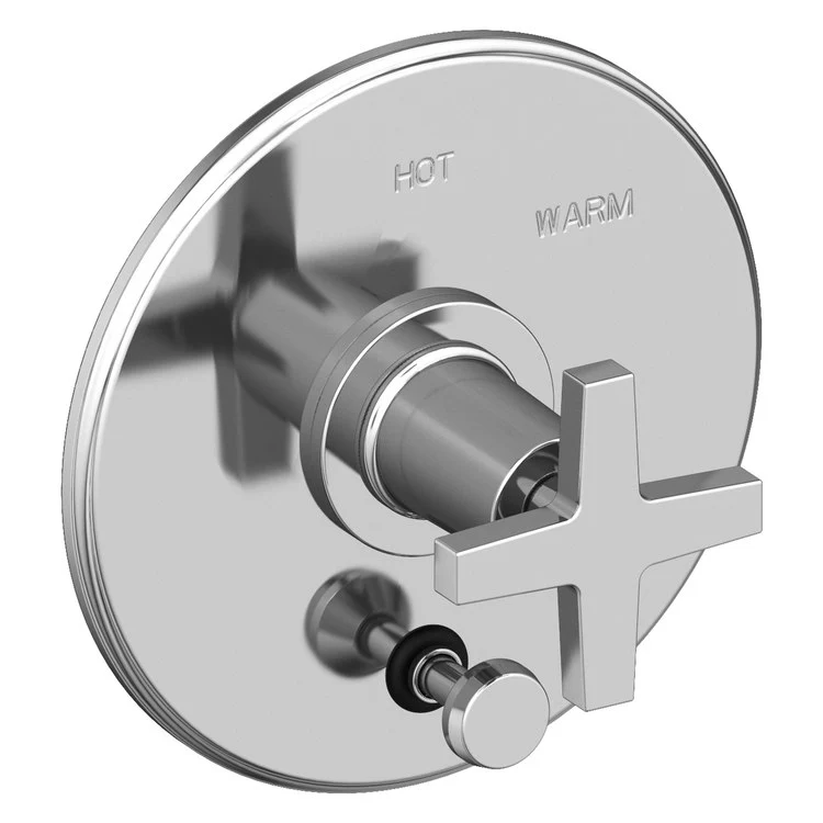 Pressure Balance Valve Trim Dorrance with Diverter Pull Knob 1 Cross Forever Brass PVD ADA Depth 3-1/6 Inch - Frankwebs