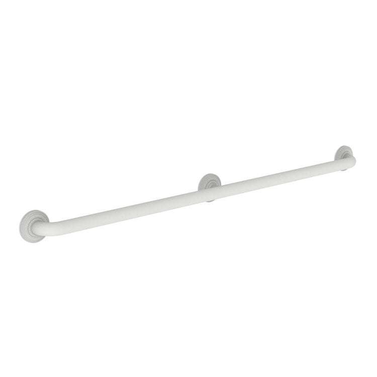 Grab Bar Miro 42 Inch 3 Post Round Plate Polished Chrome ADA Wall Mount Brass - Frankwebs