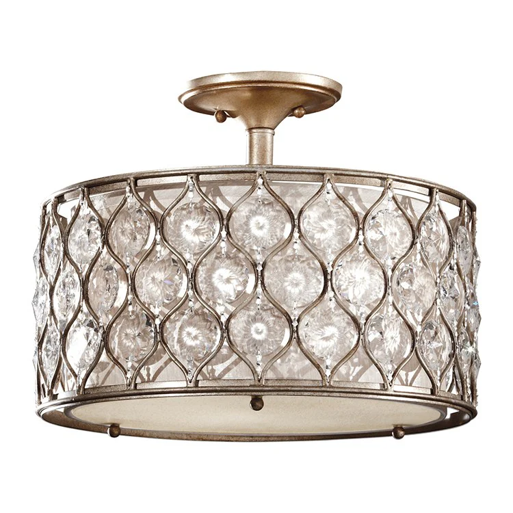 Lucia Three-Light Semi-Flush Ceiling Fixture - Frankwebs