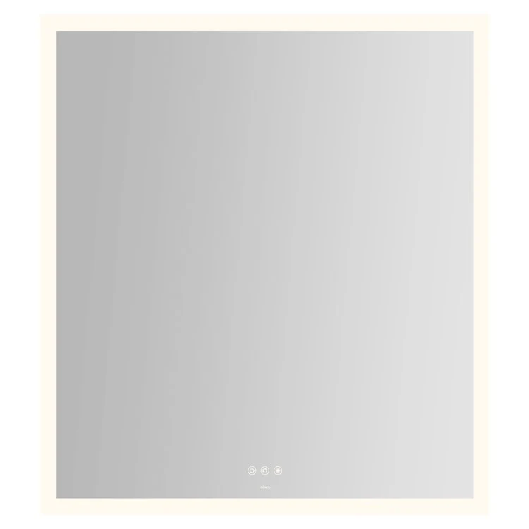 Bathroom Mirror Instinct with Perimeter Lighting Rectangular 36 x 40 Inch Wall Mount - Frankwebs
