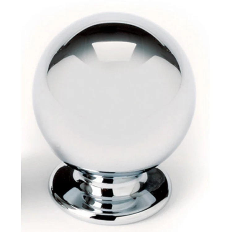 Knob IV Collection Round Polished Chrome Brass 5/8 Inch 3/4 Inch 7/16 Inch - Frankwebs