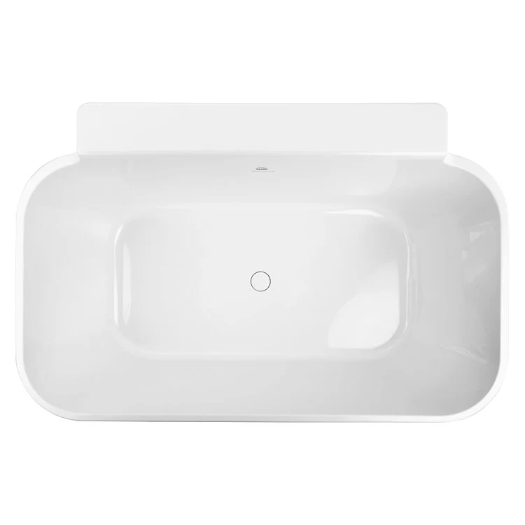 Soaking Tub Metro Collection Richmond 57 x 36 Inch Freestanding Tub Only Center Almond Hydroluxe SS - Frankwebs
