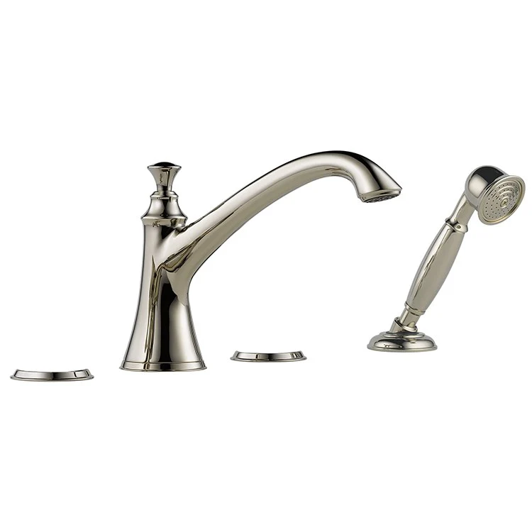Baliza Two Handle Roman Tub Faucet with Handshower without Handles - Frankwebs
