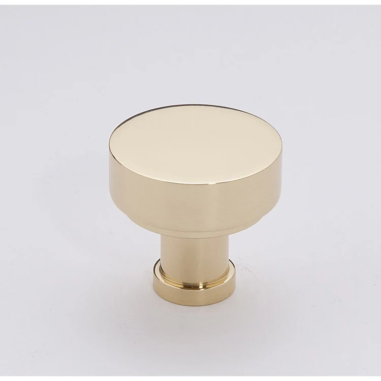 Knob Moderne Round Matte Black Brass 1-1/2 Inch 1-1/8 Inch 5/8 Inch - Frankwebs