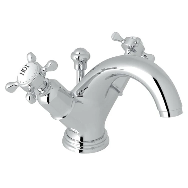 Lavatory Faucet Edwardian 2 Cross Polished Nickel 1.2 Gallons per Minute Fixed Spout - Frankwebs