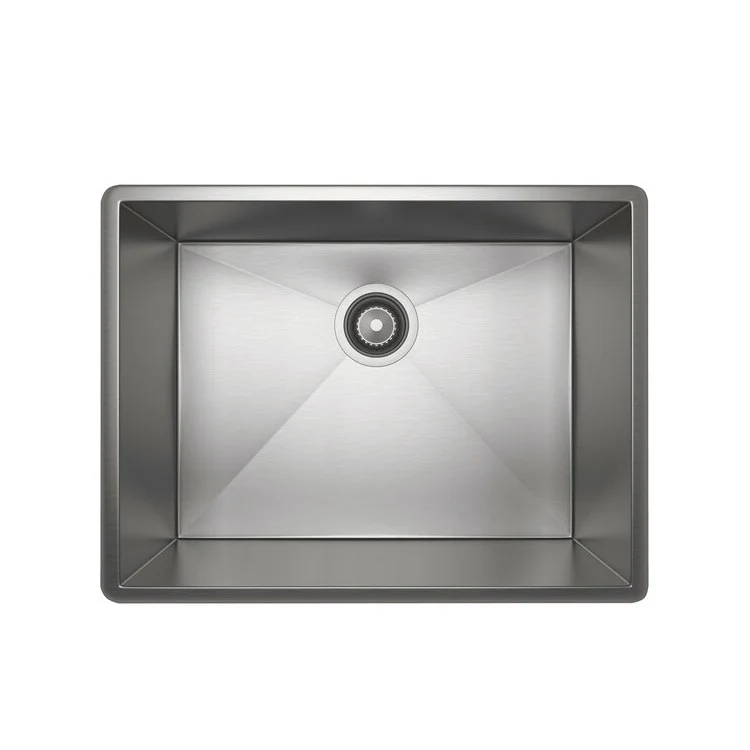 Kitchen Sink Forze 22-1/2 Inch Single Bowl 1 Hole Brushed Stainless Steel Undermount/Drop-In 17-1/4 Inch 10 Inch - Frankwebs