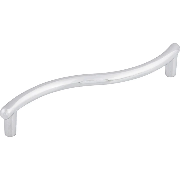 Pull Nouveau Spiral D Handle for Decorative Hardware Polished Chrome Zinc Alloy 5-1/16 Inch 5-11/16 Inch Length - Frankwebs