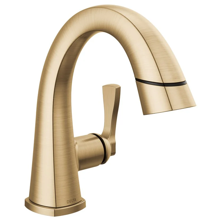 Lavatory Faucet Stryke 1 Lever ADA WaterSense Lumicoat Champagne Bronze 1.2 Gallons per Minute Metal Pop-Up 1 Hole Diamond Seal Technology - Frankwebs