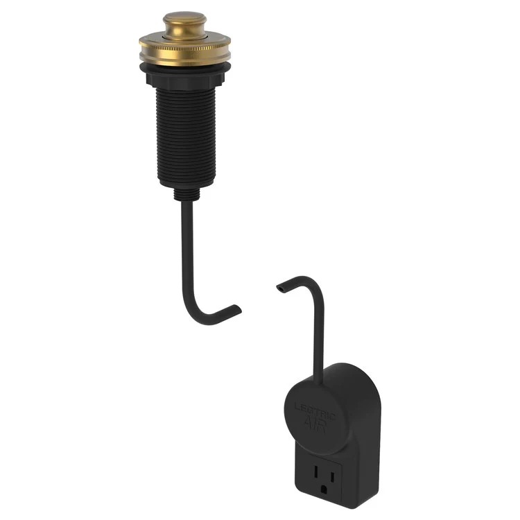 Air Activation Switch Taft Disposer with Power Adapter Polished Gold PVD Brass - Frankwebs
