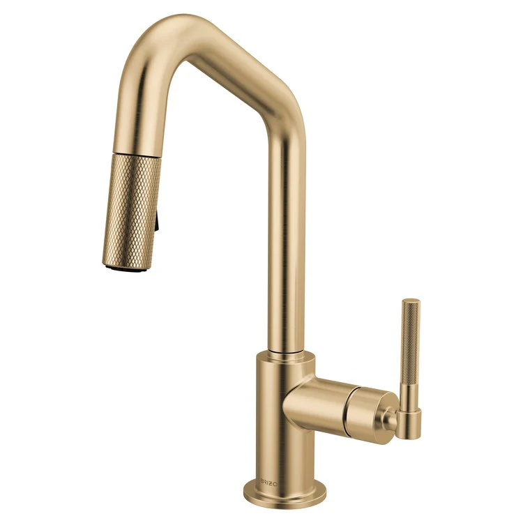 Prep Faucet Litze 1 Knurled Handle ADA Matte Black/Brilliance Luxe Gold Pull Down Dual Function Angle 360 DEG Swivel 1.8 Gallons per Minute - Frankwebs