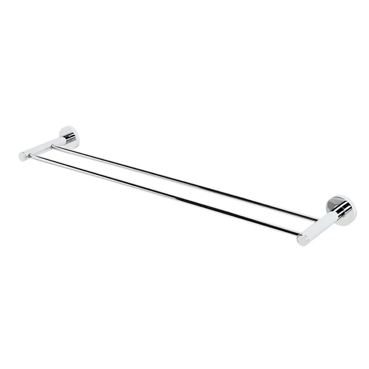 Towel Bar Contemporary I Bath 24 Inch Double Bronze Brass 5-5/16 Inch - Frankwebs