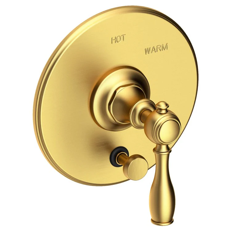 Victoria Pressure Balance Tub/Shower Valve Trim Only with Lever Handle - French Gold PVD - Frankwebs
