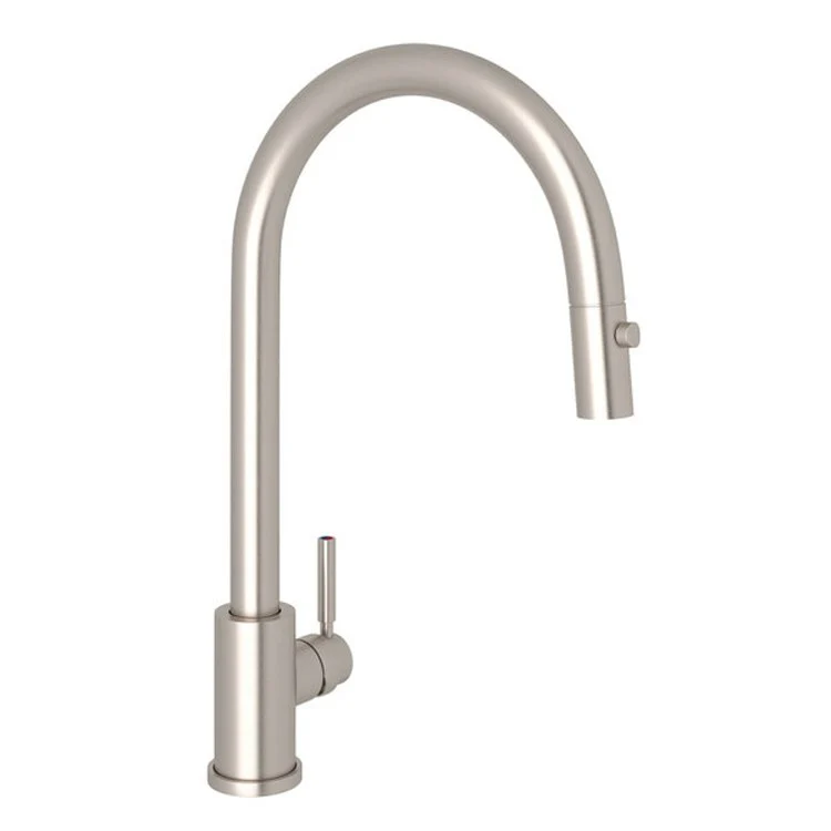 Kitchen Faucet Holborn 1 Lever English Gold Dual Spray Pull Down C-Spout 1.75 Gallons per Minute - Frankwebs