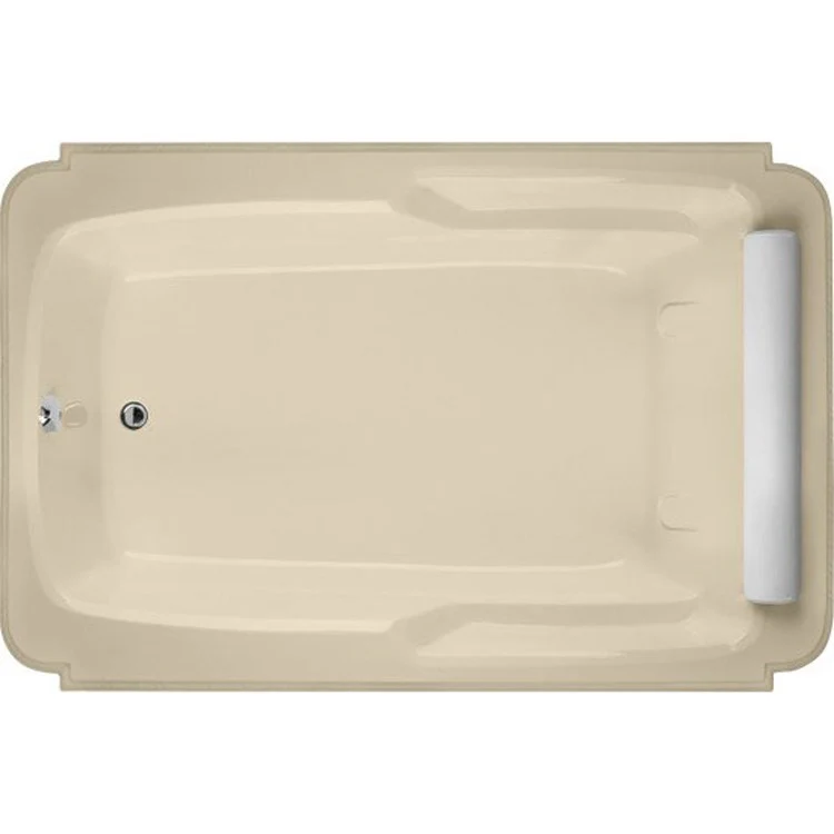 Soaking Tub Designer Collection Atlandia 74 x 48 Inch Drop-In Tub Only End Bone Acrylic - Frankwebs