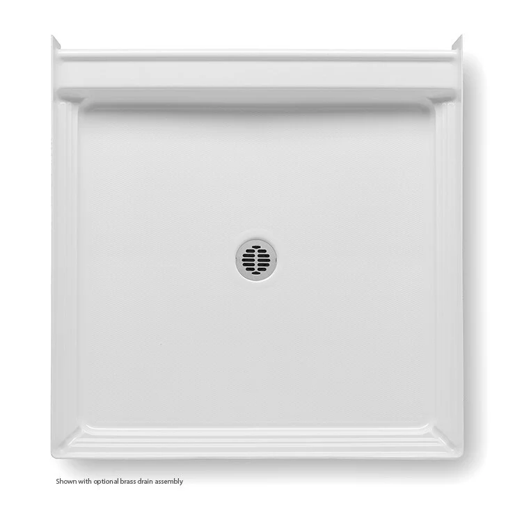 Shower Base Shower Pan White 42 x 42 x 6 Inch Acrylic Center Drain - Frankwebs