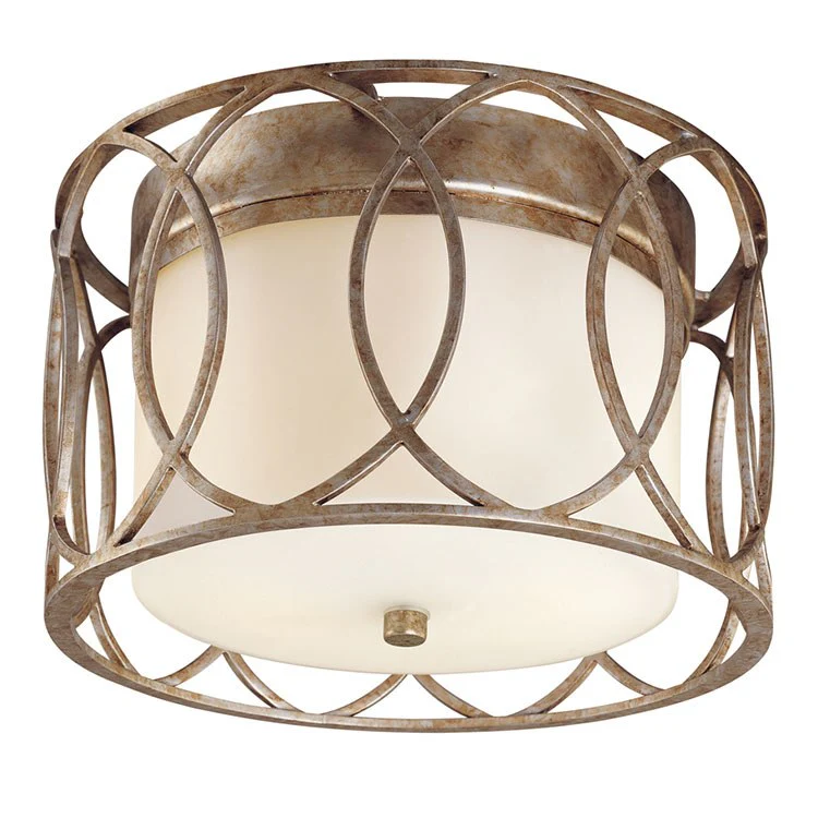 Sausalito Two-Light Flush Mount Ceiling Fixture - Frankwebs