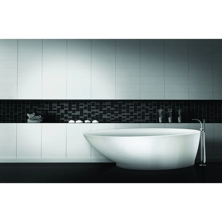 Soaking Tub Metro Collection Gateway 70 x 32 Inch Freestanding Tub Only End White Hydroluxe SS - Frankwebs