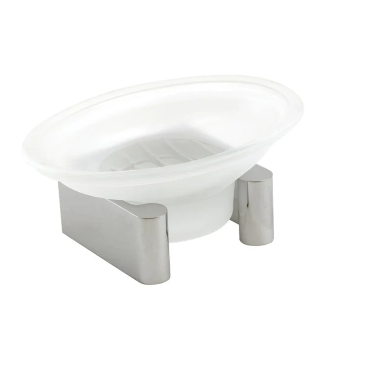 Soap Dish Luna Satin Brass Counter Top Oval 2-3/4 x 2-3/4 x 1-1/4 Inch - Frankwebs