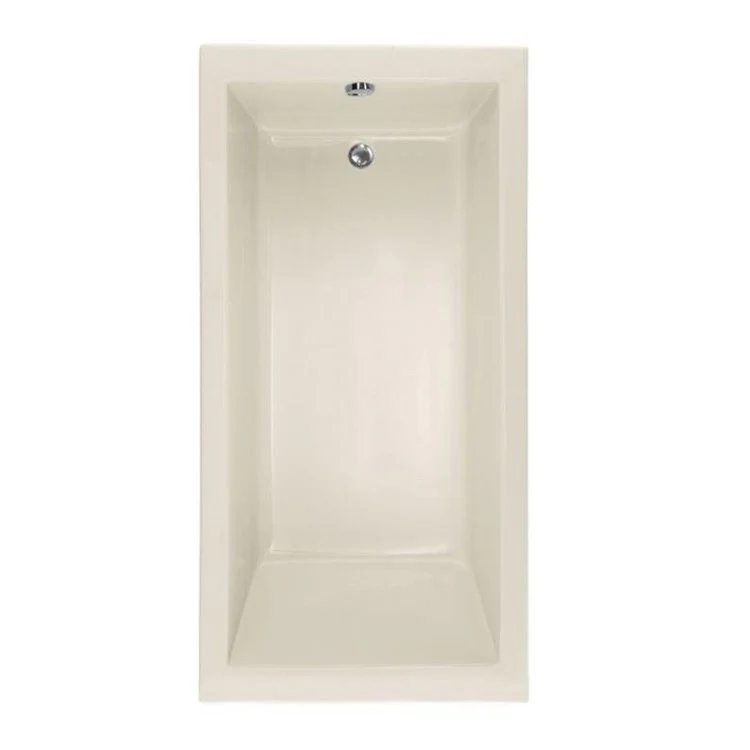 Combination Tub Designer Collection Lacey 60 x 30 x 17 Inch Drop-In Shallow Depth End Drain Bone ADA Rectangle - Frankwebs